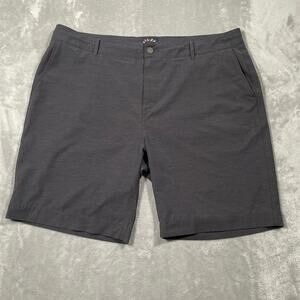 Faherty All Day Shorts Mens 38 Grey Drawstring Smart Casual Basic Everyday